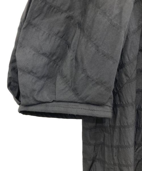 BALLSEY（ボールジィ）BALLSEY (ボールジィ) ボーダーサッカー キーネックブラウス ブラック サイズ:36の古着・服飾アイテム