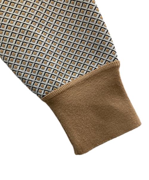 BALLSEY（ボールジィ）BALLSEY (ボールジィ) キカジャカードジャージー クルーネックカーディガン ベージュ サイズ:Sの古着・服飾アイテム