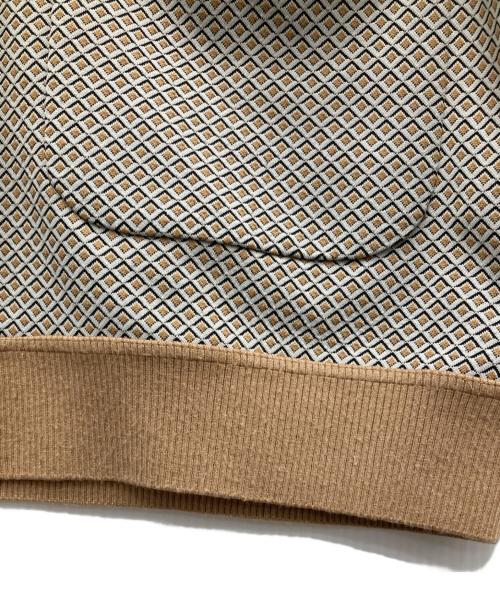 BALLSEY（ボールジィ）BALLSEY (ボールジィ) キカジャカードジャージー クルーネックカーディガン ベージュ サイズ:Sの古着・服飾アイテム