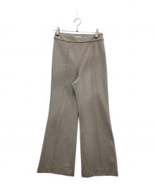 BALLSEY（ボールジィ）の古着「キカジャカードジャージー セミフレアパンツ」｜ベージュ