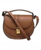 DEMELLIERデメリエー）の古着「SIENA SADDLE ショルダーバッグ」｜ブラウン