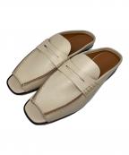 MARITAN VERONAマリタンヴェローナ）の古着「オープンローファースリッパ」｜ベージュ