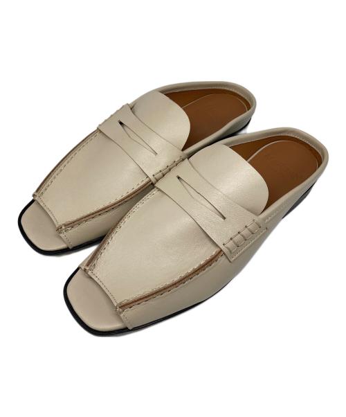 MARITAN VERONA（マリタンヴェローナ）MARITAN VERONA (マリタンヴェローナ) オープンローファースリッパ ベージュ サイズ:36の古着・服飾アイテム