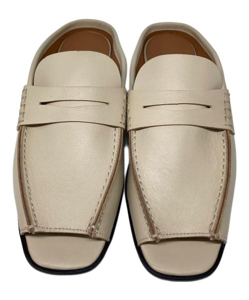 MARITAN VERONA（マリタンヴェローナ）MARITAN VERONA (マリタンヴェローナ) オープンローファースリッパ ベージュ サイズ:36の古着・服飾アイテム