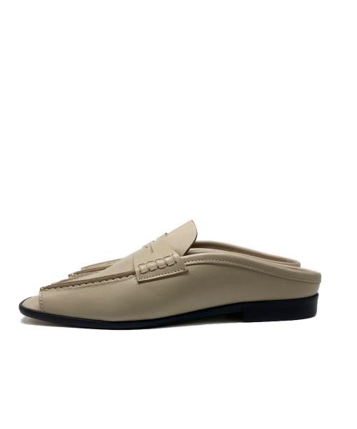 MARITAN VERONA（マリタンヴェローナ）MARITAN VERONA (マリタンヴェローナ) オープンローファースリッパ ベージュ サイズ:36の古着・服飾アイテム