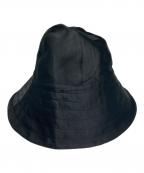 MKDT STUDIOマークケンリードミノタン）の古着「シルクポリエステルハット」｜ブラック