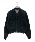AVIREXアヴィレックス）の古着「90'sスウェードブルゾン」｜ブラック