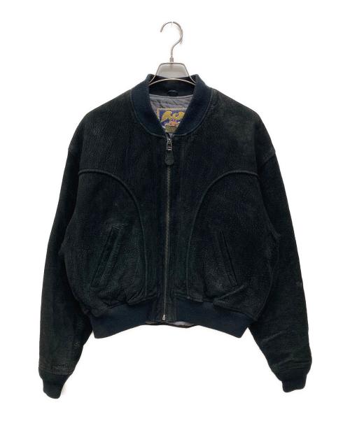 AVIREX（アヴィレックス）AVIREX (アヴィレックス) 90'sスウェードブルゾン ブラック サイズ:Lの古着・服飾アイテム