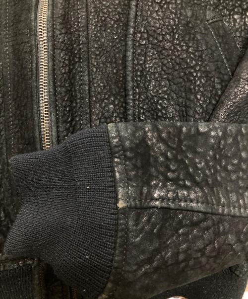 AVIREX（アヴィレックス）AVIREX (アヴィレックス) 90'sスウェードブルゾン ブラック サイズ:Lの古着・服飾アイテム