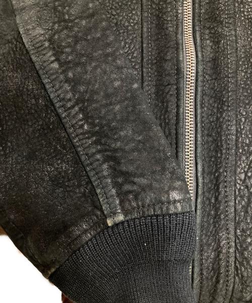 AVIREX（アヴィレックス）AVIREX (アヴィレックス) 90'sスウェードブルゾン ブラック サイズ:Lの古着・服飾アイテム