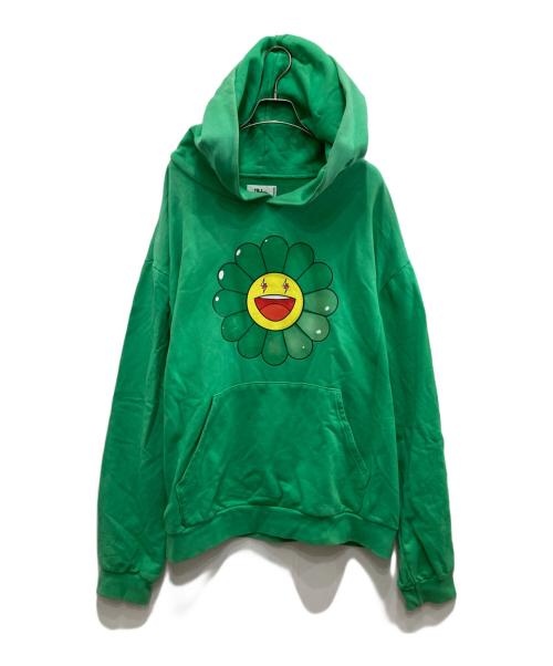 J balvin（J. バルヴィン）J Balvin (J.バルヴィン) プルオーバーパーカー グリーン サイズ:X-LARGEの古着・服飾アイテム