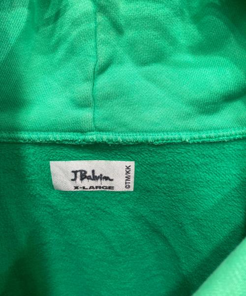 J balvin（J. バルヴィン）J Balvin (J.バルヴィン) プルオーバーパーカー グリーン サイズ:X-LARGEの古着・服飾アイテム