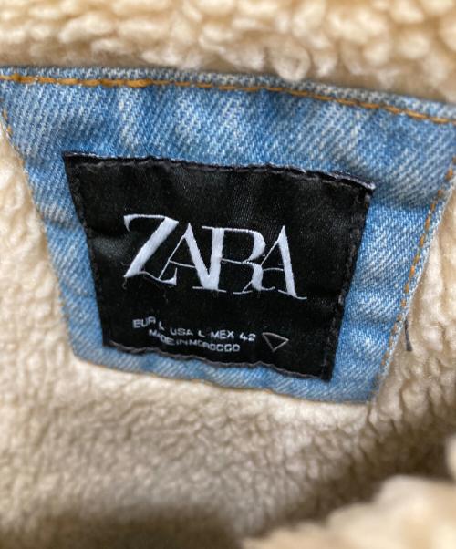 ZARA（ザラ）ZARA (ザラ) 裏ボアデニムジャケット ブルー サイズ:Lの古着・服飾アイテム