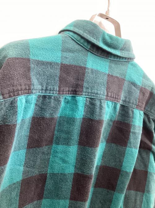 ST JOHN'S BAY（セントジョンズベイ）ST JOHN'S BAY (セントジョンズベイ) ネルシャツ グリーン サイズ:2XLの古着・服飾アイテム