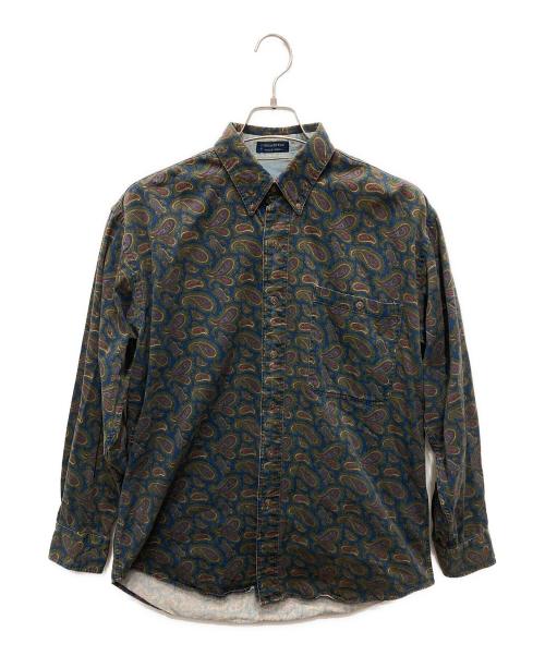 CHAPS RALPH LAUREN（チャップス ラルフローレン）CHAPS RALPH LAUREN (チャップス ラルフローレン) 80s ペイズリー柄シャツ オリーブ サイズ:表記無しの古着・服飾アイテム
