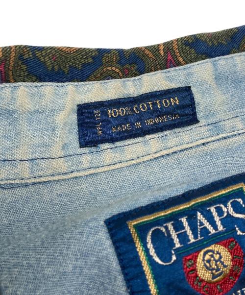 CHAPS RALPH LAUREN（チャップス ラルフローレン）CHAPS RALPH LAUREN (チャップス ラルフローレン) 80s ペイズリー柄シャツ オリーブ サイズ:表記無しの古着・服飾アイテム