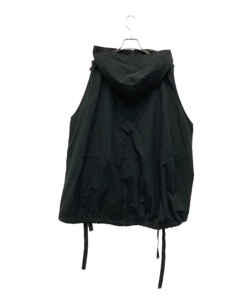 journal standard luxe（ジャーナルスタンダード ラックス）JOURNAL STANDARD LUXE (ジャーナルスタンダード リュクス) リップワッシャー フードベスト ブラック サイズ:表記無しの古着・服飾アイテム