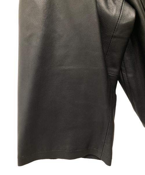 journal standard luxe（ジャーナルスタンダード ラックス）JOURNAL STANDARD LUXE (ジャーナルスタンダード リュクス) レザーショートライダースジャケット ブラック サイズ:表記無し(実寸ご確認ください）の古着・服飾アイテム