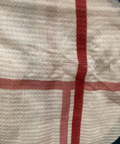 FALIERO SARTI（ファリエロサルティ）FALIERO SARTI (ファリエロサルティ) 総柄ストール ベージュ×グリーンの古着・服飾アイテム