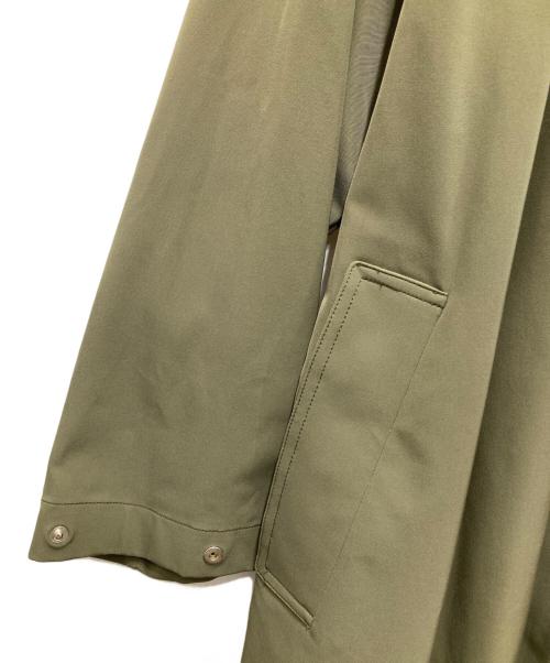 theory（セオリー）theory (セオリー) Harbor Twill Ruched Trench/ハーバー ツイル ルーシュト トレンチ グリーン サイズ:Sの古着・服飾アイテム