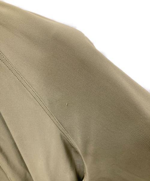 theory（セオリー）theory (セオリー) Harbor Twill Ruched Trench/ハーバー ツイル ルーシュト トレンチ グリーン サイズ:Sの古着・服飾アイテム