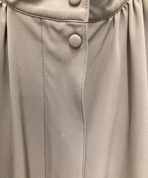 theory（セオリー）theory (セオリー) Harbor Twill Ruched Trench/ハーバー ツイル ルーシュト トレンチ グリーン サイズ:Sの古着・服飾アイテム