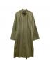 theory（セオリー）の古着「Harbor Twill Ruched Trench/ハーバー ツイル ルーシュト トレンチ」｜グリーン