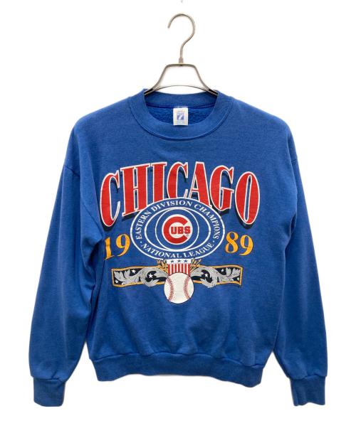 LOGO7（ロゴセブン）LOGO7 (ロゴセブン) 80'sヴィンテージスウェット ブルー サイズ:Mの古着・服飾アイテム