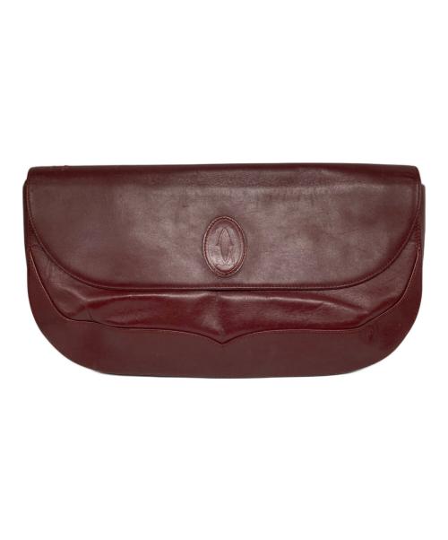 Cartier（カルティエ）Cartier (カルティエ) クラッチバッグ レッドの古着・服飾アイテム