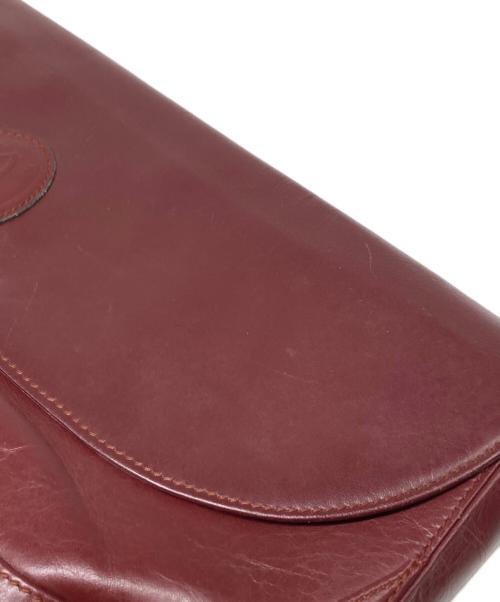 Cartier（カルティエ）Cartier (カルティエ) クラッチバッグ レッドの古着・服飾アイテム