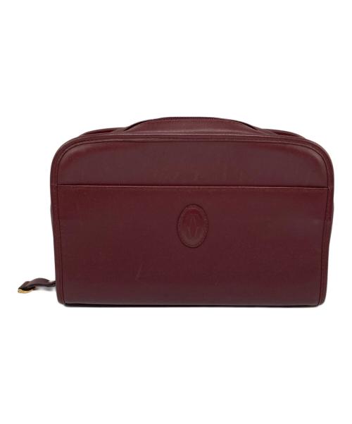 Cartier（カルティエ）Cartier (カルティエ) クラッチバッグ レッドの古着・服飾アイテム