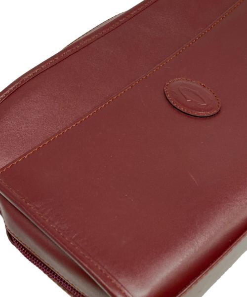 Cartier（カルティエ）Cartier (カルティエ) クラッチバッグ レッドの古着・服飾アイテム