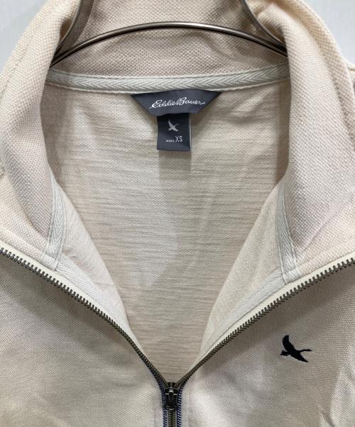 Eddie Bauer（エディーバウアー）Eddie Bauer (エディーバウアー) ジップジャケット アイボリー サイズ:XSの古着・服飾アイテム