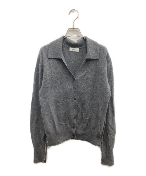 MIESROHE（ミースロエ）MIESROHE (ミースロエ) オープンカラーデザインカシミアニットCD グレー サイズ:FREEの古着・服飾アイテム