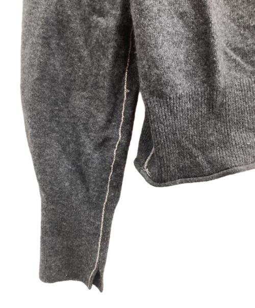 MIESROHE（ミースロエ）MIESROHE (ミースロエ) オープンカラーデザインカシミアニットCD グレー サイズ:FREEの古着・服飾アイテム