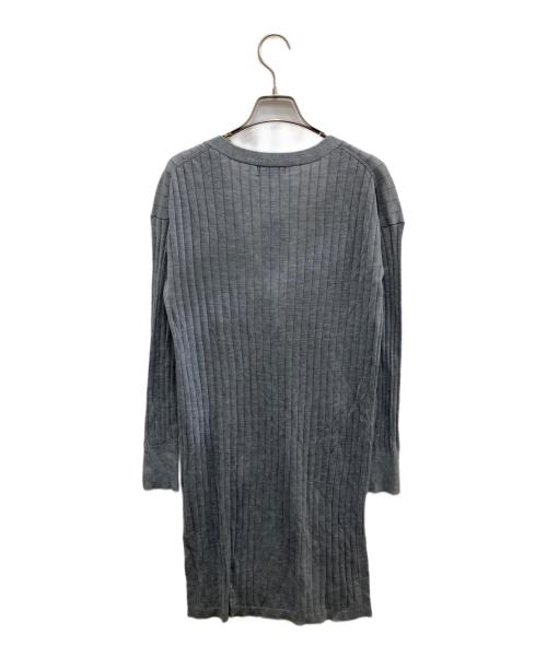 BLUE LABEL CRESTBRIDGE（ブルーレーベルクレストブリッジ）BLUE LABEL CRESTBRIDGE (ブルーレーベルクレストブリッジ) ロングカーディガン グレー サイズ:Mの古着・服飾アイテム