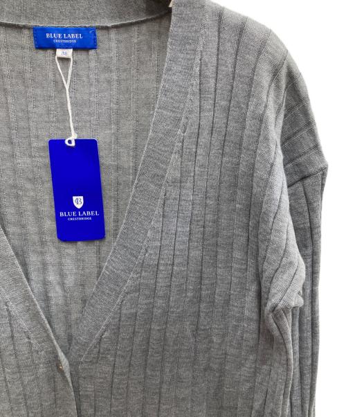 BLUE LABEL CRESTBRIDGE（ブルーレーベルクレストブリッジ）BLUE LABEL CRESTBRIDGE (ブルーレーベルクレストブリッジ) ロングカーディガン グレー サイズ:Mの古着・服飾アイテム