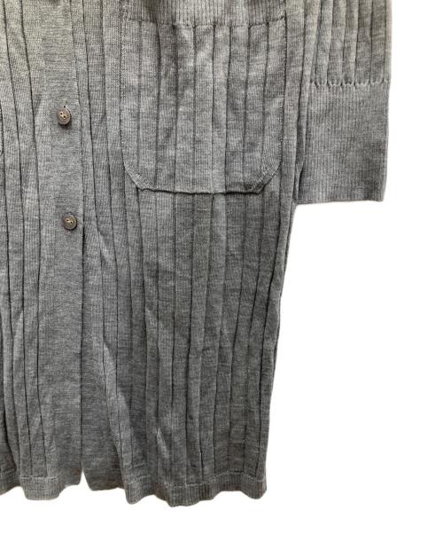 BLUE LABEL CRESTBRIDGE（ブルーレーベルクレストブリッジ）BLUE LABEL CRESTBRIDGE (ブルーレーベルクレストブリッジ) ロングカーディガン グレー サイズ:Mの古着・服飾アイテム