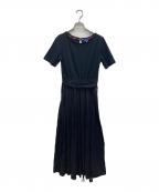 BLUE LABEL CRESTBRIDGEブルーレーベルクレストブリッジ）の古着「ドッキングワンピース」｜ネイビー