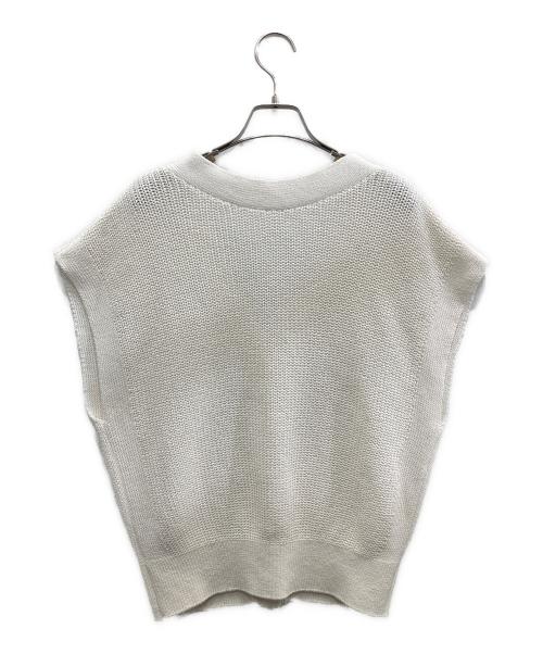 Noble（ノーブル）Noble (ノーブル) ペーパーヤーン2WAYベスト ホワイト サイズ:表記無し(実寸ご確認ください）の古着・服飾アイテム