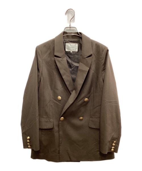 Rirandture（リランドチュール）Rirandture (リランドチュール) ダブルジャケット ブラウン サイズ:１の古着・服飾アイテム