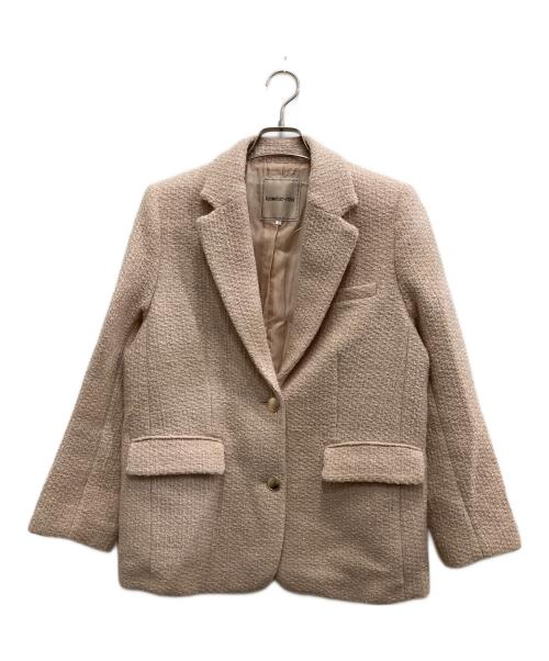 Apuweiser-riche（アプワイザーリッシェ）Apuweiser-riche (アプワイザーリッシェ) ツイードジャケット ピンク サイズ:1の古着・服飾アイテム