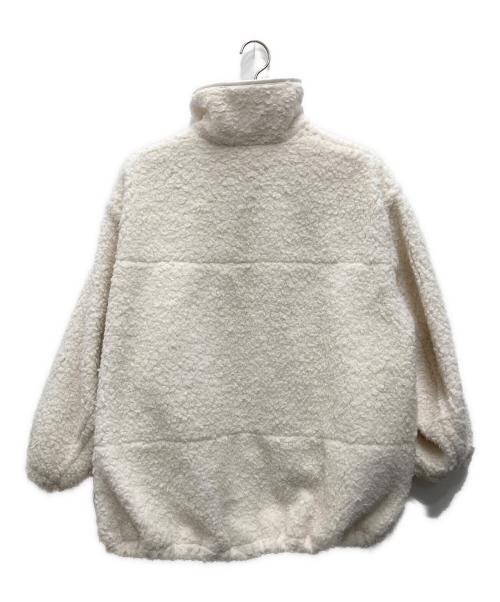 COCODEAL（ココディール）COCODEAL (ココディール) ファーボアブルゾン ホワイト サイズ:２の古着・服飾アイテム