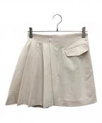 COCODEALココディール）の古着「サイドプリーツミニスカショ」｜ホワイト