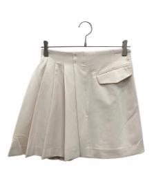 COCODEAL（ココディール）の古着「サイドプリーツミニスカショ」｜ホワイト