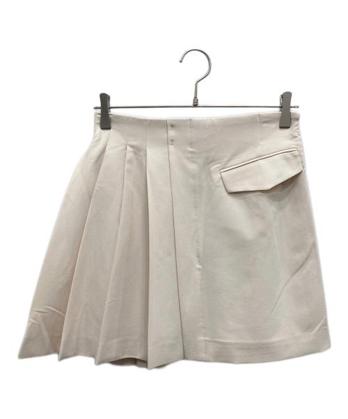 COCODEAL（ココディール）COCODEAL (ココディール) サイドプリーツミニスカショ ホワイト サイズ:2の古着・服飾アイテム