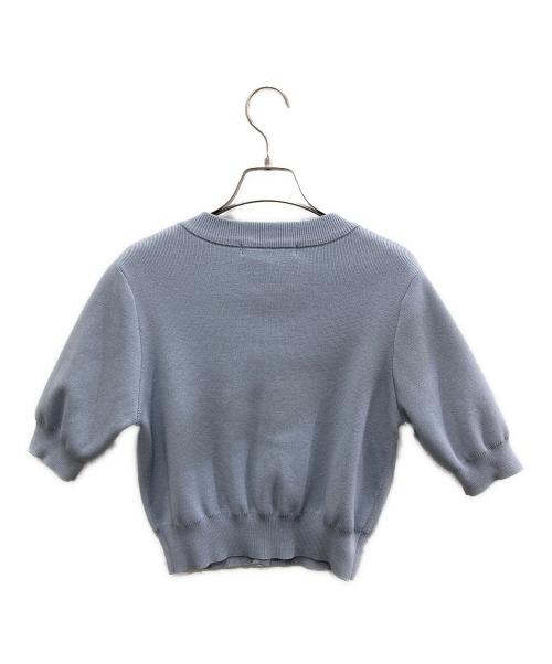 Rirandture（リランドチュール）Rirandture (リランドチュール) 金釦ニットジャケット スカイブルー サイズ:2の古着・服飾アイテム