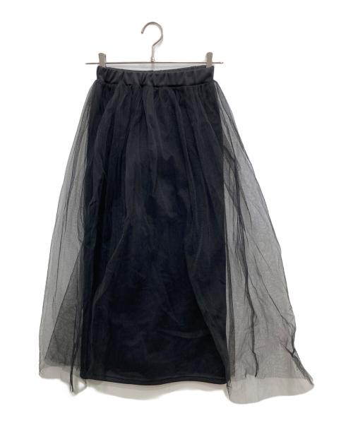 L'EFFRONTE'E（レフロンテ）L'EFFRONTE'E (レフロンテ) チュールスカート ブラック サイズ:36の古着・服飾アイテム