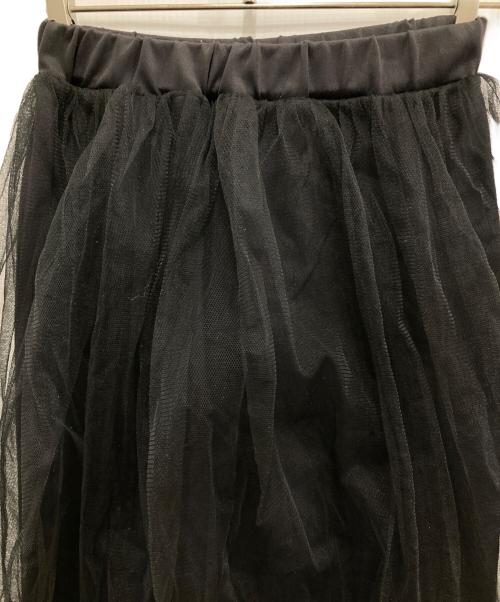 L'EFFRONTE'E（レフロンテ）L'EFFRONTE'E (レフロンテ) チュールスカート ブラック サイズ:36の古着・服飾アイテム