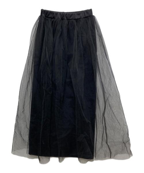 L'EFFRONTE'E（レフロンテ）L'EFFRONTE'E (レフロンテ) チュールスカート ブラック サイズ:36の古着・服飾アイテム